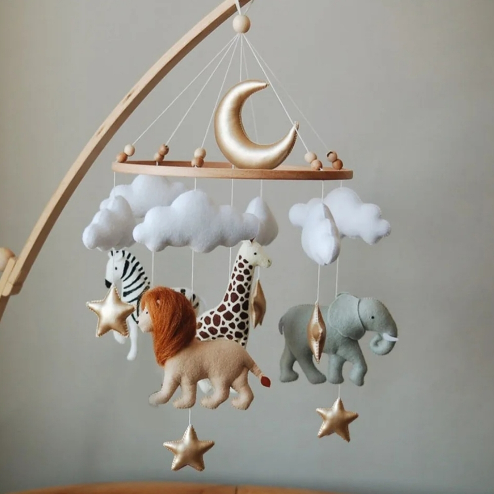 Safari Baby Nursery Crib Mobile
